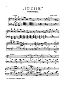 Sketches. Divertimento for Piano: Sketches. Divertimento for Piano by Johann Resch