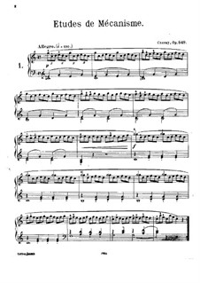 Complete set: For piano by Carl Czerny