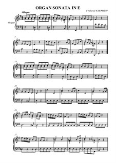 Sonata in E Minor: Sonata in E Minor by Francesco Gasparini