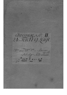 Concerto for Violin, Strings and Basso Continuo in A Minor, TWV 51:a2: Parts by Georg Philipp Telemann