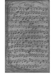 Concerto for Violin, Strings and Basso Continuo in A Minor, TWV 51:a2: Parts by Georg Philipp Telemann