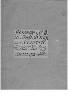 Concerto for Violin, Strings and Basso Continuo in G Major, TWV 51:G6: Parts by Georg Philipp Telemann