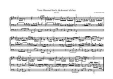 Vom Himmel hoch, da komm' ich her, BWV 606: Für Orgel by Johann Sebastian Bach