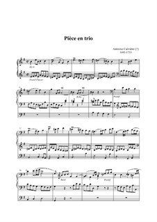 Pièce en trio: Pièce en trio by Guillaume-Antoine Calvière