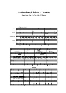 Woodwind Quintet in C Major, Op.91 No.1: Movement I by Anton Reicha
