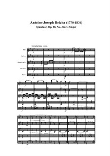 Woodwind Quintet in G Major, Op.88 No.3: Movement I by Anton Reicha