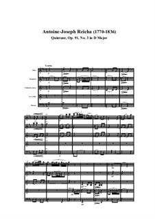 Woodwind Quintet in D Major, Op.91 No.3: Movement I by Anton Reicha