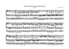 Dies sind die heil'gen zehn Gebot', BWV 635: Für Orgel by Johann Sebastian Bach