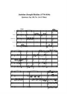 Woodwind Quintet in E Minor, Op.100 No.4: Movement I by Anton Reicha