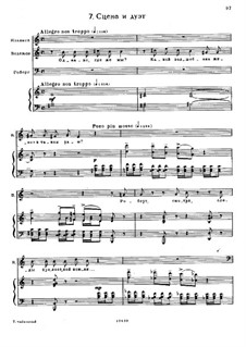 Iolanta, TH 11 Op.69: No.7 Scene and Duo, for voices and piano by Pyotr Tchaikovsky