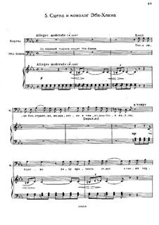 Iolanta, TH 11 Op.69: No.5-6, for voices and piano by Pyotr Tchaikovsky