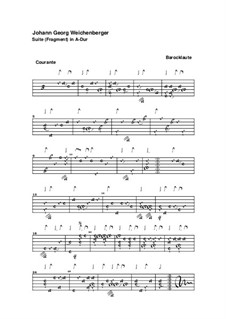 Suite in A Major: Suite in A Major by Johann Georg Weichenberger