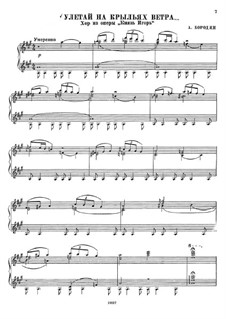 Fly on the wings of the wind: For choir and piano by Alexander Borodin