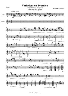 A Little ABC of the Renaissance: Complete set, for flute and guitar by Claudin de Sermisy, Claude Gervaise, Unknown (works before 1850), David W Solomons, Gabriel Bataille