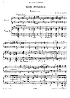 Three Pieces, Op.69: Three Pieces by César Cui