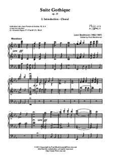 Choral, Menuet Gothique, Prière à Notre Dame, Op.25: Choral, Menuet Gothique, Prière à Notre Dame by Léon Boëllmann