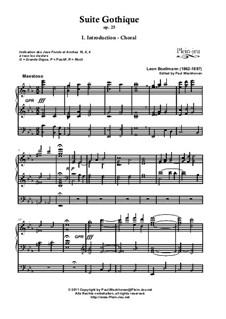 Complete set: For organ by Léon Boëllmann