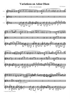 Variations on Adon Olam: For flute, viola and guitar by David W Solomons
