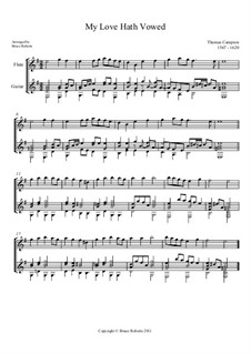 My Love Hath Vowed: Fior flute and guitar by Thomas Campion