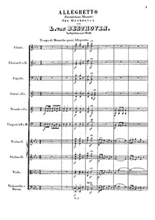 Gratulations-Menuett, WoO 3: Score by Ludwig van Beethoven