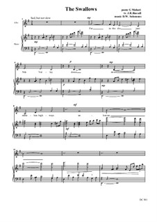 The Swallows: For alto and piano by David W Solomons