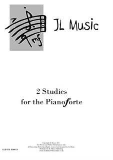 2 Studies for Pianoforte: 2 Studies for Pianoforte by John Lovell