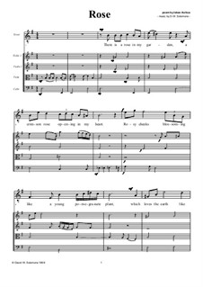 Rose: For tenor or soprano with strings by David W Solomons