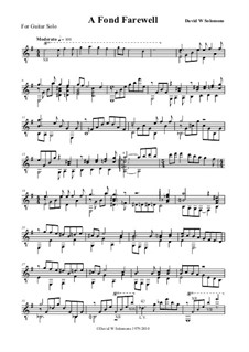 A fond farewell (guitar solo): A fond farewell (guitar solo) by David W Solomons