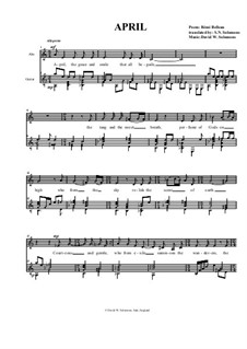 Times of change: April, for alto and guitar by David W Solomons