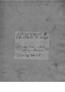 Quartet for Two Oboes, Trumpet and Basso Continuo, TWV 43:D7: Quartet for Two Oboes, Trumpet and Basso Continuo by Georg Philipp Telemann