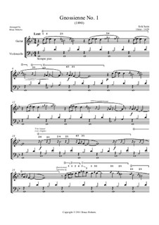 No.1-3: For cello and guitar by Erik Satie