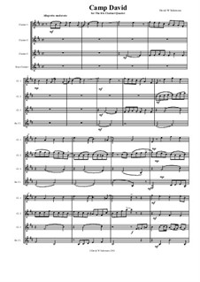 Camp David: For clarinet quartet by David W Solomons
