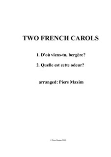 D'où viens-tu, bergère?: D'où viens-tu, bergère? by Piers Maxim