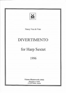 Sextet for Harp and Strings: Full Score by Nancy Van de Vate