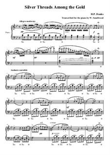 Silver Threads Among the Gold: For piano by Hart Pease Danks