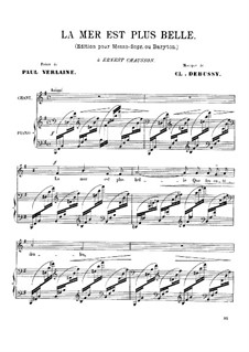 Three Songs, L.81: Complete set by Claude Debussy
