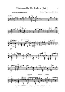 Fragments: Three Preludes, for Guitar by Richard Wagner