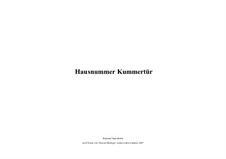 Hausnummer Kummertür: Hausnummer Kummertür by Raimund Vogtenhuber