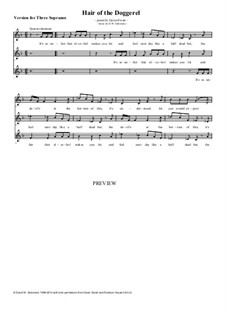 Hair of the doggerel: For three equal voices a cappella by David W Solomons