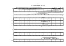 Musique inspirée par les dames de Relatieplanet: No.6d For mixed ensemble:  Flute, Horn, Cello 4, Voice, Piano and Celesta, MVWV 641 by Maurice Verheul