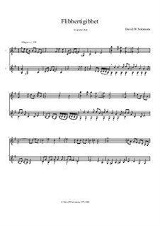 Flibbertygibbet: For guitar duo by David W Solomons