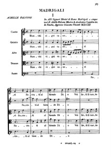 Four Madrigals: Four Madrigals by Achille Falcone