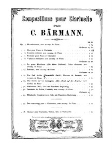 Quartet for Clarinet and Strings, Op.18: Quartet for Clarinet and Strings by Heinrich Baermann