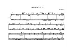 Prelude No.14 for piano, MVWV 96: Prelude No.14 for piano by Maurice Verheul