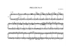 Prelude No.15 for piano, MVWV 97: Prelude No.15 for piano by Maurice Verheul