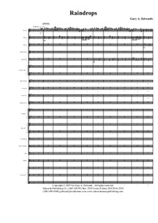 Raindrops: For concert band by Gary Edwards