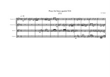 Piece for brass quartet No.16 (31), MVWV 120: Piece for brass quartet No.16 (31) by Maurice Verheul