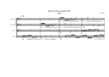 Piece for brass quartet No.18 (65), MVWV 122: Piece for brass quartet No.18 (65) by Maurice Verheul