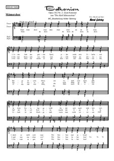 Die 5 Jahreszeiten, Op.102: Nr.2: Zum Sommer, für Männerchor by Bernd Gehring