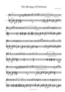 The Message of Christmas: For cello and guitar by David W Solomons